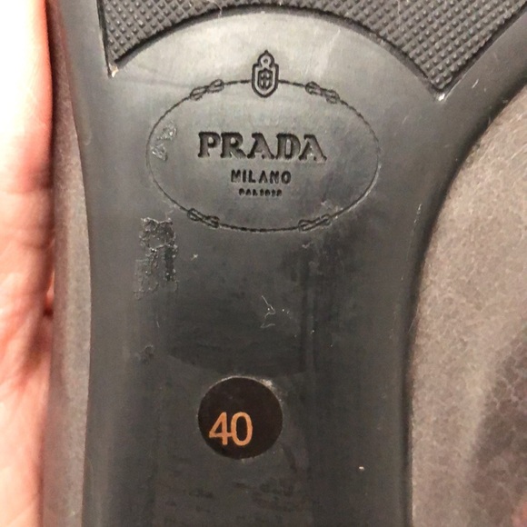 PRADA AUTHENTIC MADE IN ITALY VINTAGE LEATHER SHOES WOMENS SIZE 40 - Picture 11 of 14